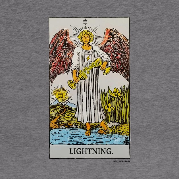 Bitcoin Tarot: Lightning by Satoshi Symbol